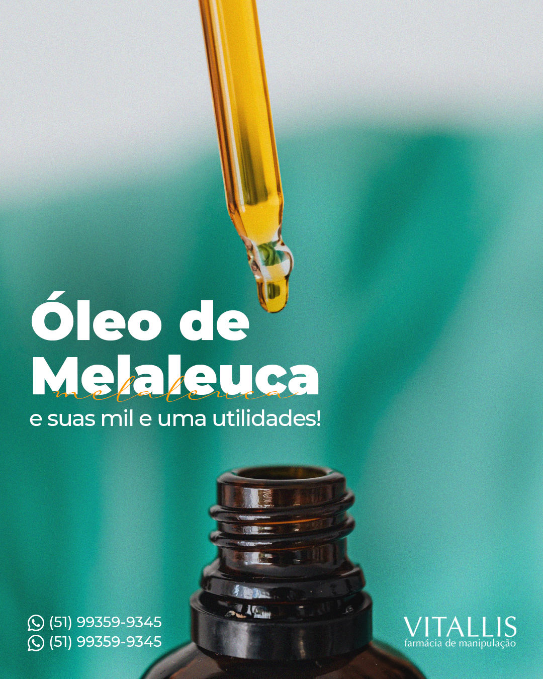 Óleo de Melaleuca C/10 ml
