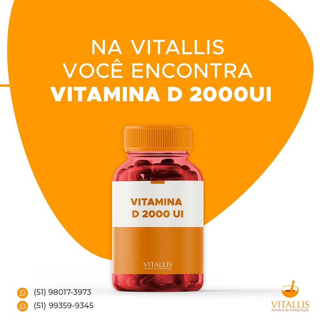 Vitamina D3 2000 UI C/60 Cápsulas