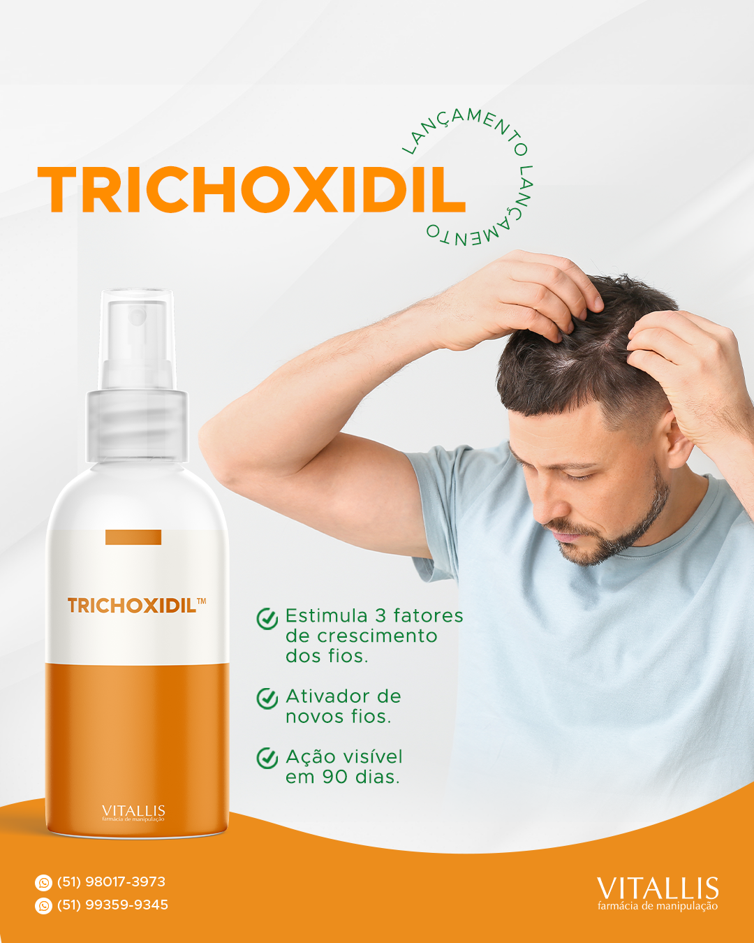 Solução de Trichoxidil 2,5% 60 ml