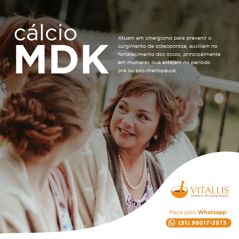 Cálcio MDK C/60 Cápsulas